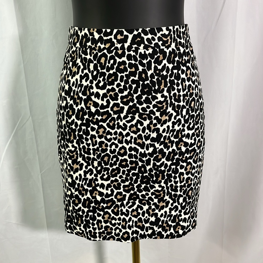 J. Crew The Pencil Skirt in Leopard Print